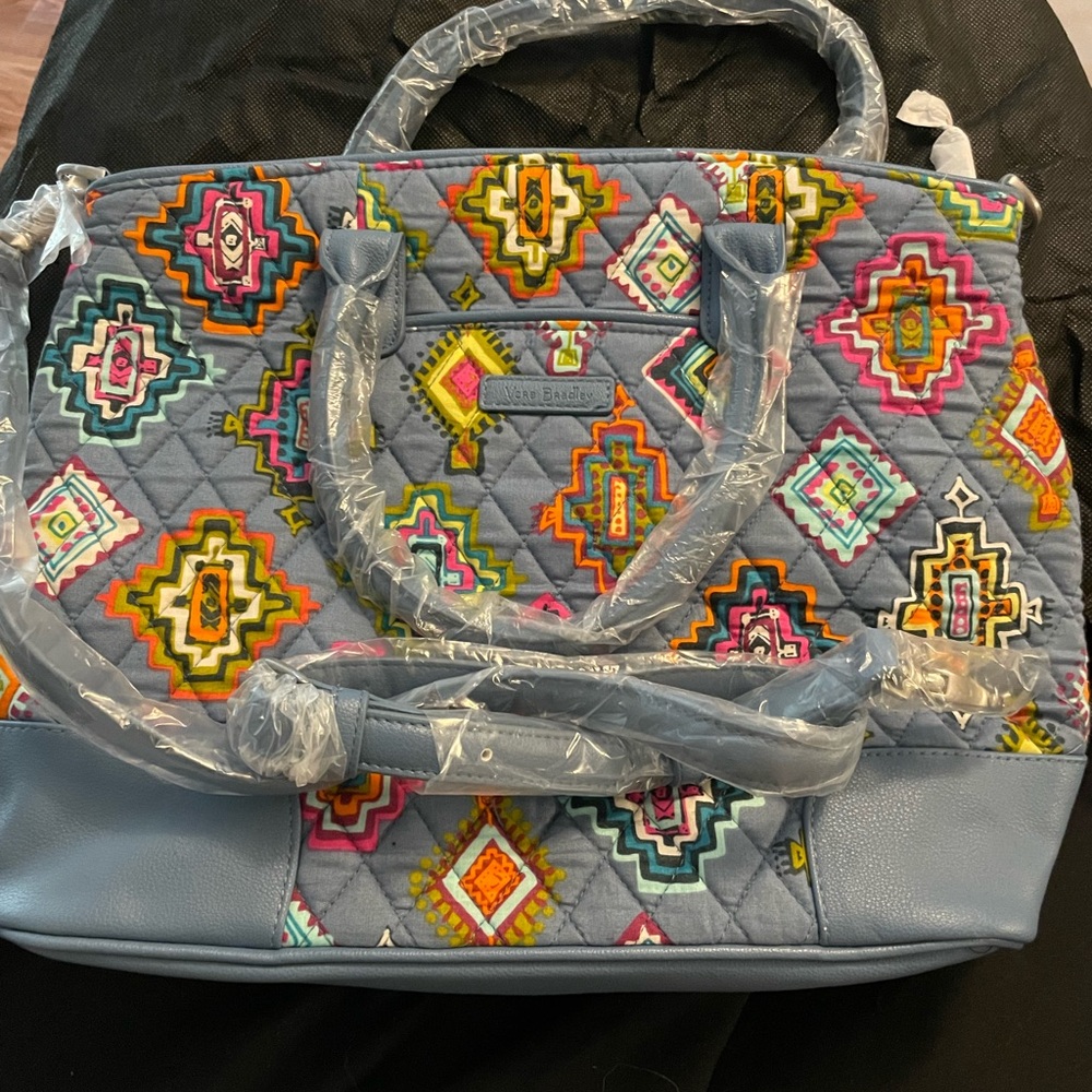 Vera Bradley Day Off Satchel in Painted Medallions